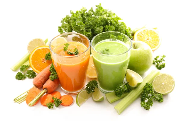 Gemüsesaft, Smoothies — Stockfoto