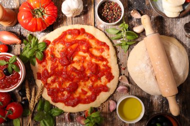 Ingridients ahşap tablo