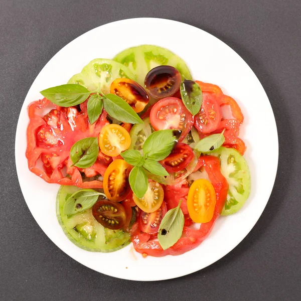 Fresh tomato salad — Stock Photo, Image