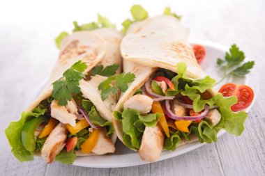 Fajitas, tortilla saran