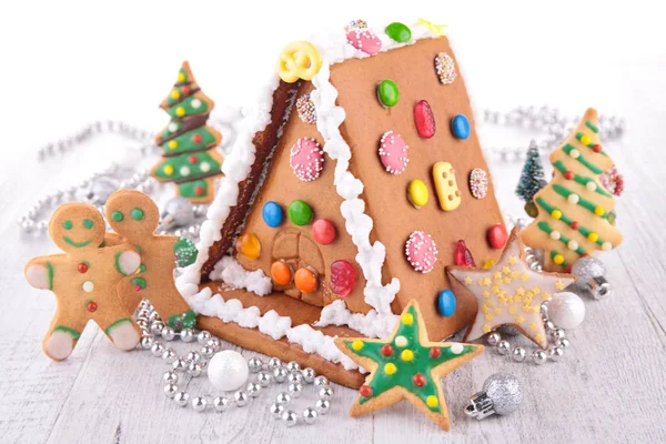 House ginger bread and cookies — Stock Photo, Image