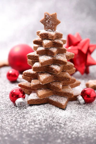クリスマス ツリーのクッキー — ストック写真