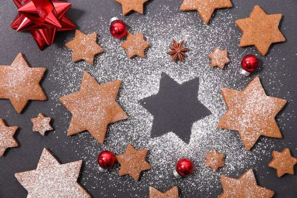 Galletas de Navidad en la mesa — Foto de Stock