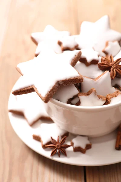 クリスマスのためのジンジャーブレッドのクッキー — ストック写真