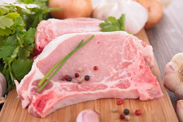 Pork chop on board — Stock Photo, Image