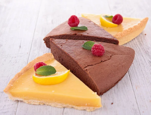 tarts  and chocolate pie slices