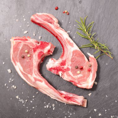 raw lamb chop