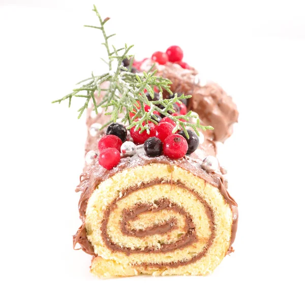 Рождественский пирог с ягодами — стоковое фото