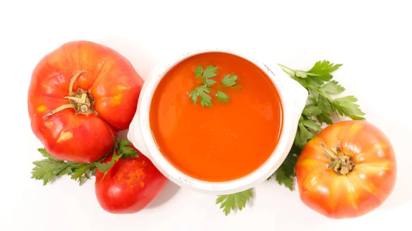 新鲜番茄汤 — 图库照片