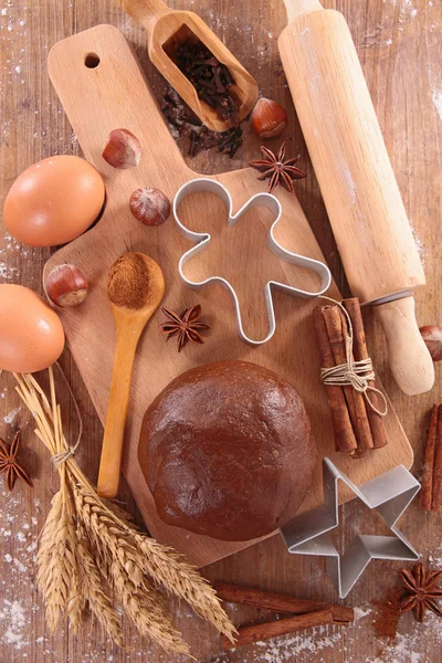 Biscoitos de Natal preparação — Fotografia de Stock