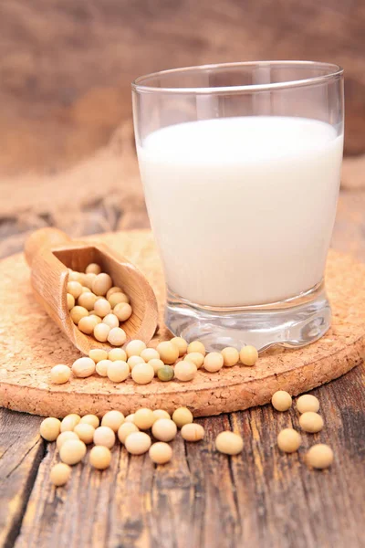 Latte di soia e fagioli — Foto Stock