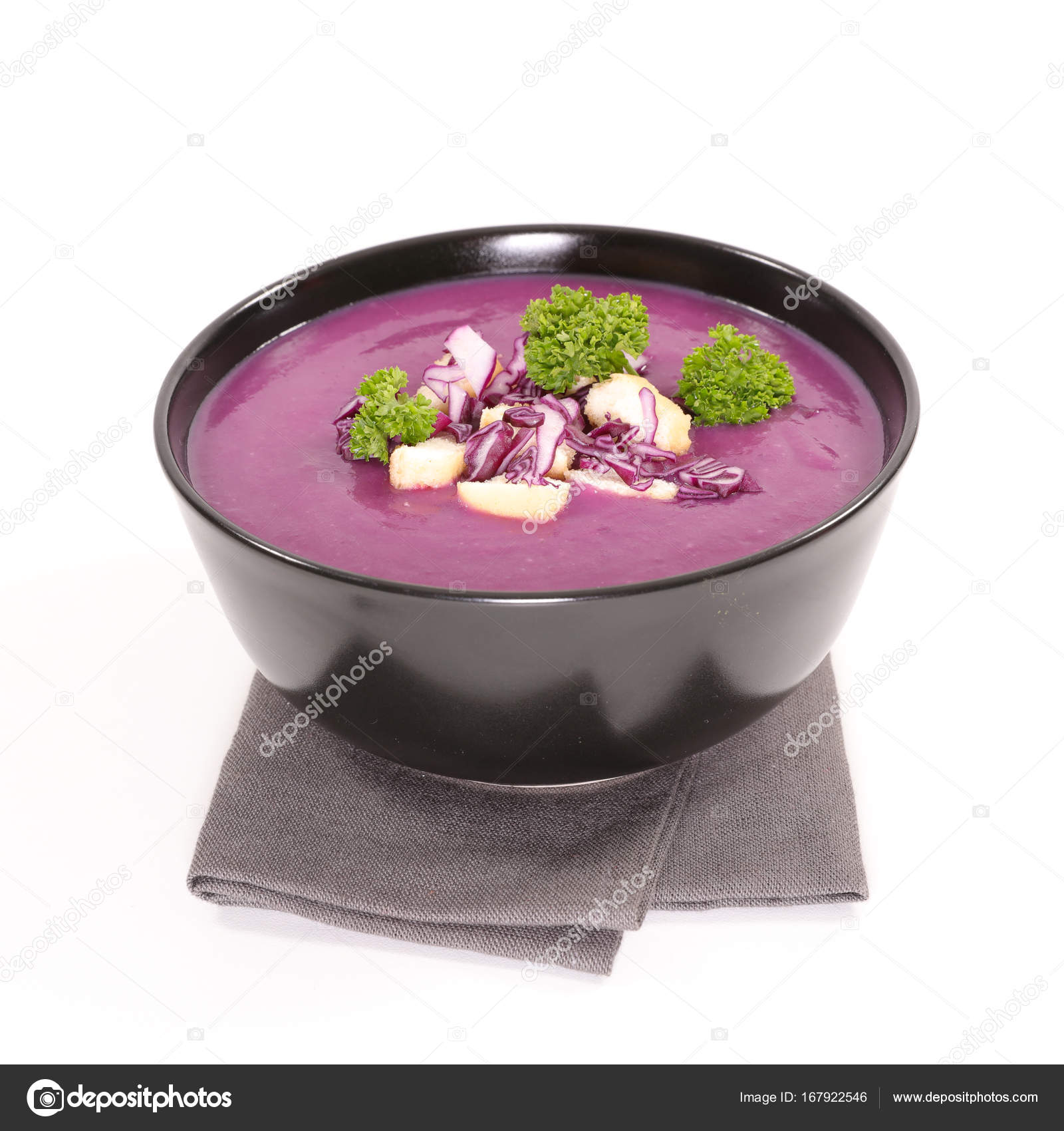 Kırmızı lahana lezzetli borsch Kırmızı lahana lezzetli borsch