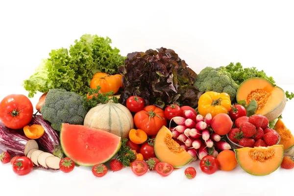 Assorted fruits and vegetables — Stock Photo, Image