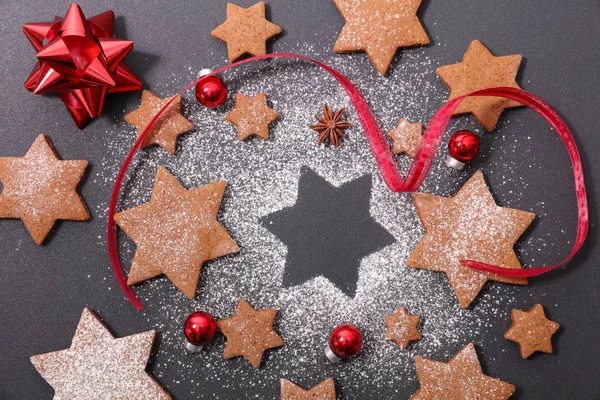 Christmas cookies on table — Stock Photo, Image