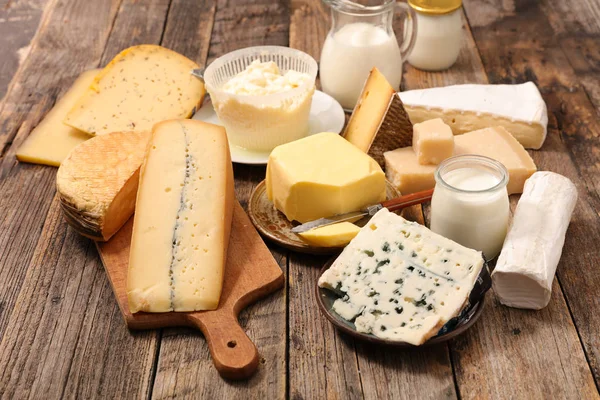 Selection of dairy products — Stock Photo, Image