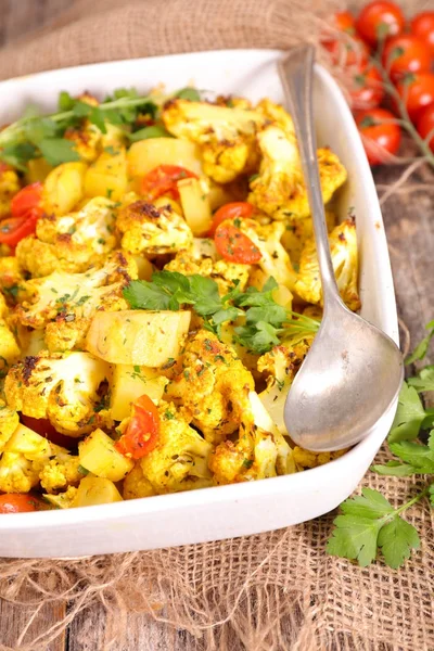 fırında karnabahar curcuma ile