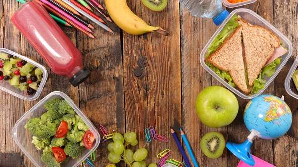 健康饮食为学校 — 图库照片