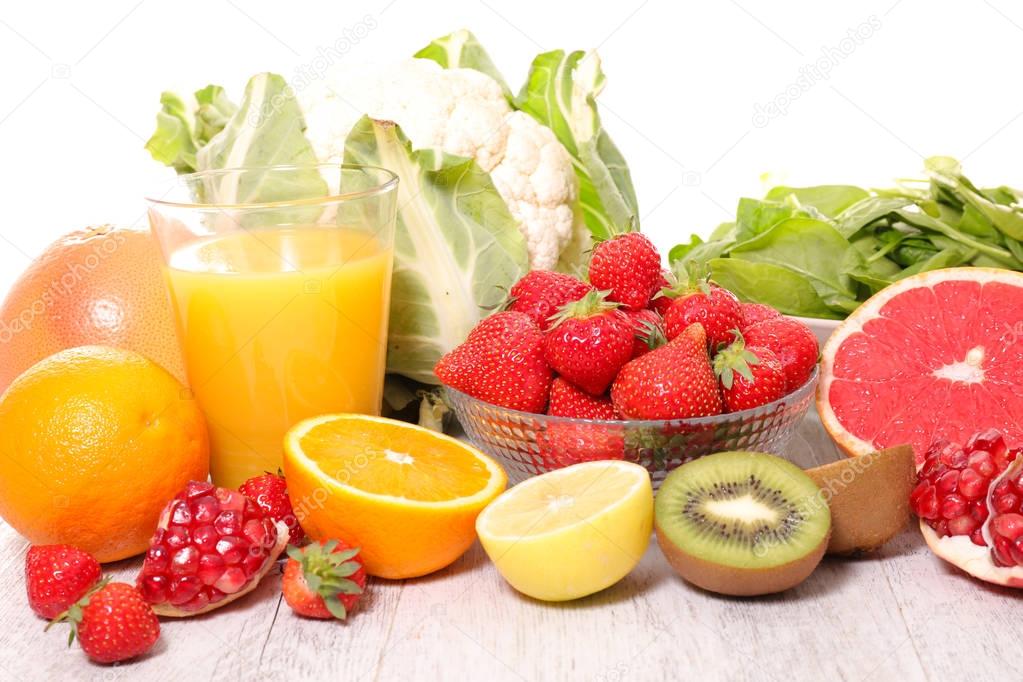 assorted fruits and vegetables