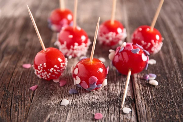 Maçãs de caramelo caseiras — Fotografia de Stock