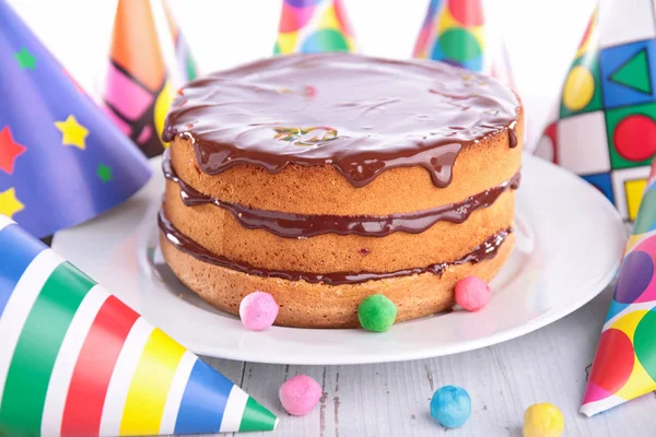Doce bolo de aniversário — Fotografia de Stock