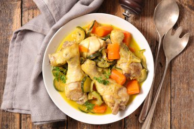 tavuk, kabak ve havuç