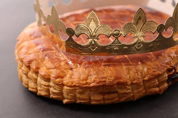 Tort Crăciun Galette Des Rois — Fotografie, imagine de stoc