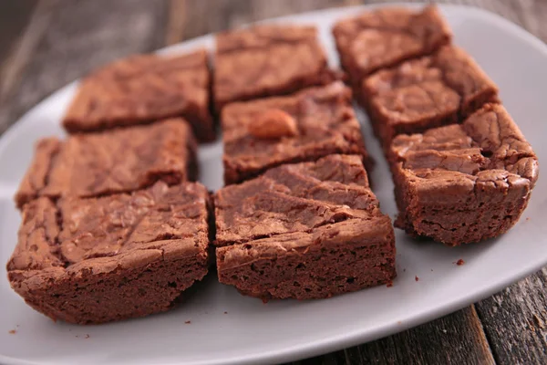 Delicious Homemade Chocolate Brownie — Stock Photo, Image
