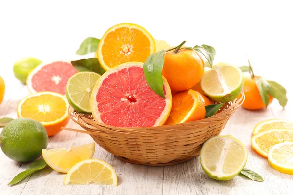 什锦柑橘类水果 — 图库照片