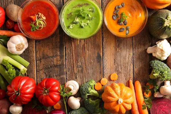 Sopa de verduras surtido — Foto de Stock