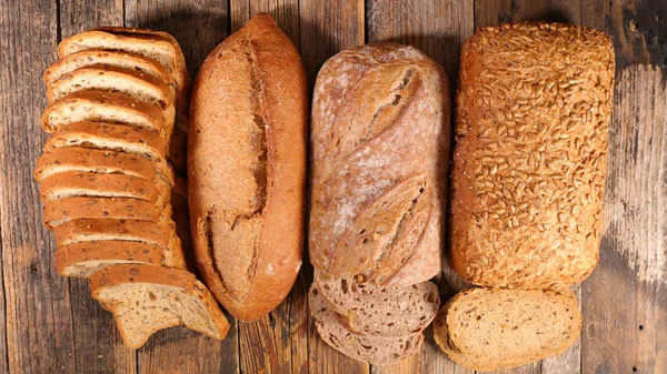 Assorted homemade bread — Stock Photo, Image