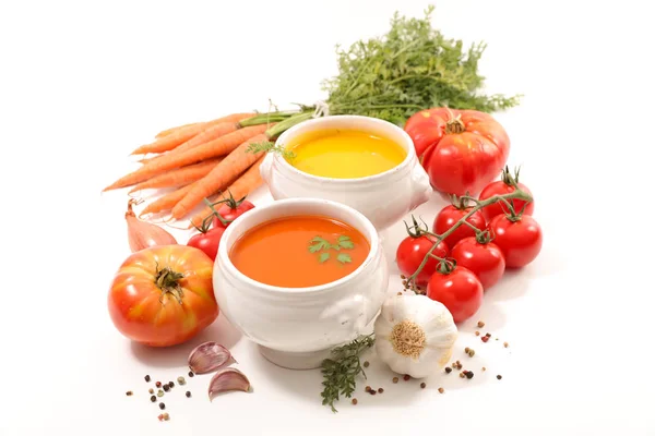 Assorted vegetable soup — Stock Photo, Image