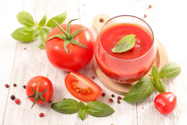 番茄汤或番茄汁 — 图库照片