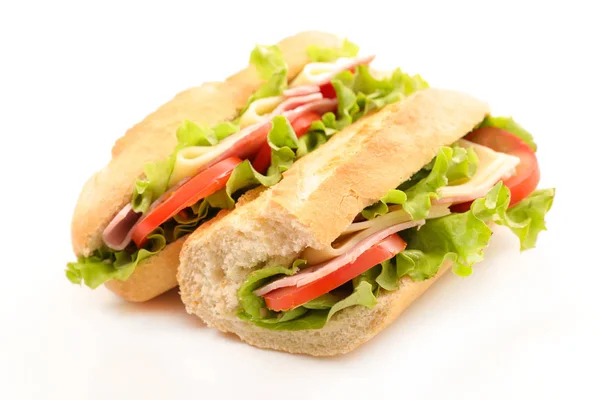 Club Sandwich Sałatą Pomidorem — Zdjęcie stockowe
