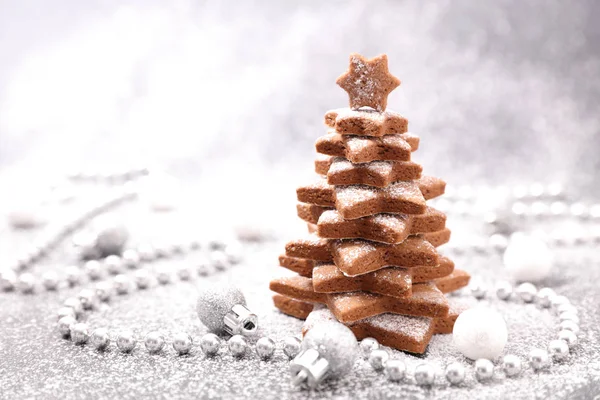 Christmas Tree Made Cookies — Stock Photo, Image