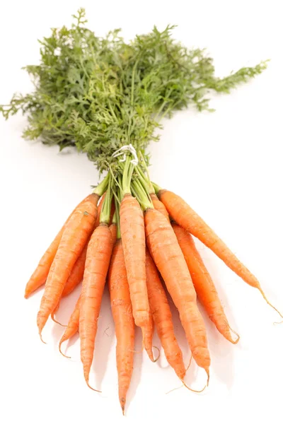 Fresh carrots  and leaves — Stock Photo, Image