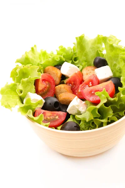 Mixed Vegetable Salad Isolated White Background — Stock Photo, Image