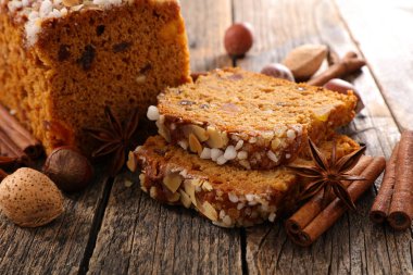 Baharat ile lezzetli zencefilli kek var