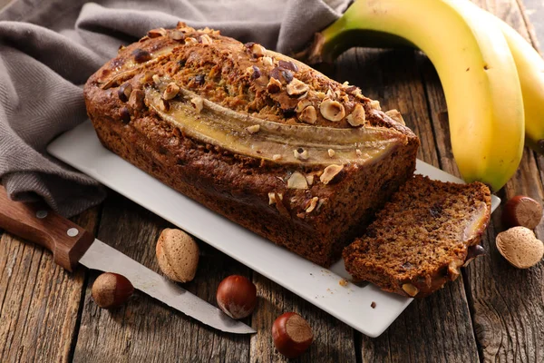 Delicious Sweet Homemade Banana Bread — Stock Photo, Image