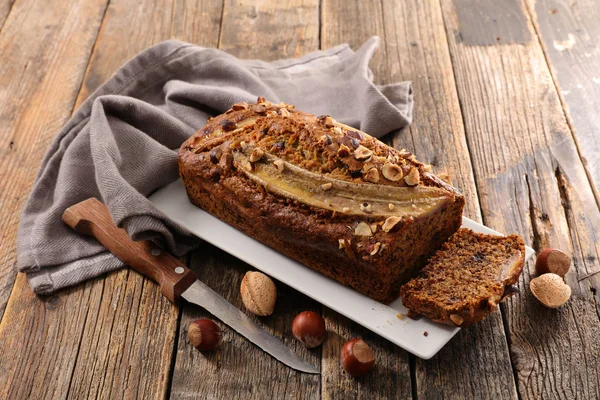 Delicious Sweet Homemade Banana Bread — Stock Photo, Image