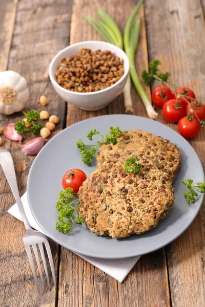 Hamburguesas vegetarianas frescas — Foto de Stock