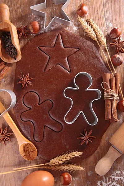 Gingerbread cookies for christmas — Stock Photo, Image