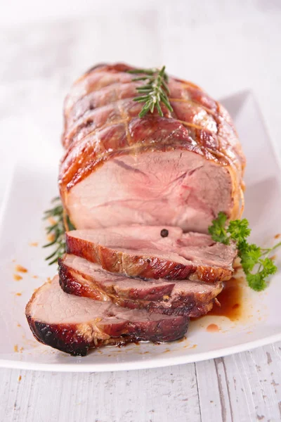 Roastbeef in Scheiben — Stockfoto