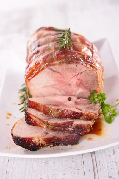 Sliced roast beef — Stock Photo, Image