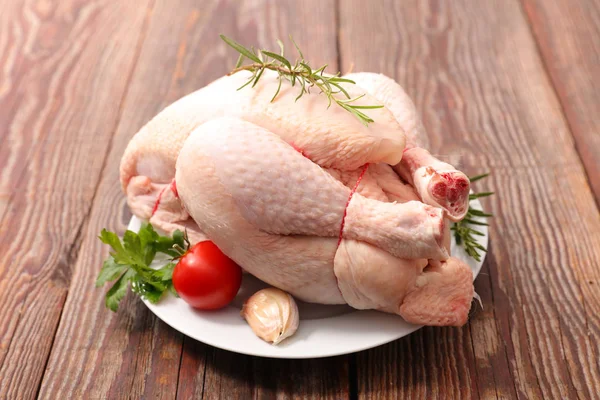 Raw Chicken Ingredients Prepared Cooking — Stock Photo, Image