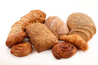 Çeşitli ekmek ve hamur işleri.