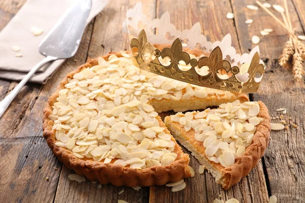 epiphany cake , almond cake and crown