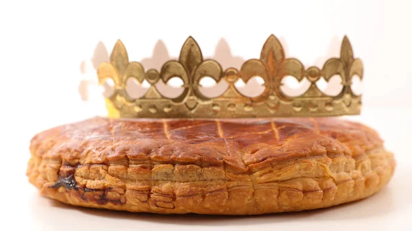 Cake Isolated White Crown — Stock Photo, Image