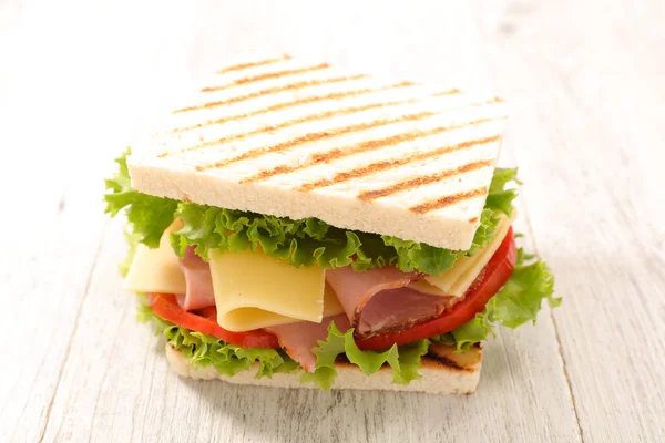 Свіжий Бутерброд Шинкою Сиром — стокове фото