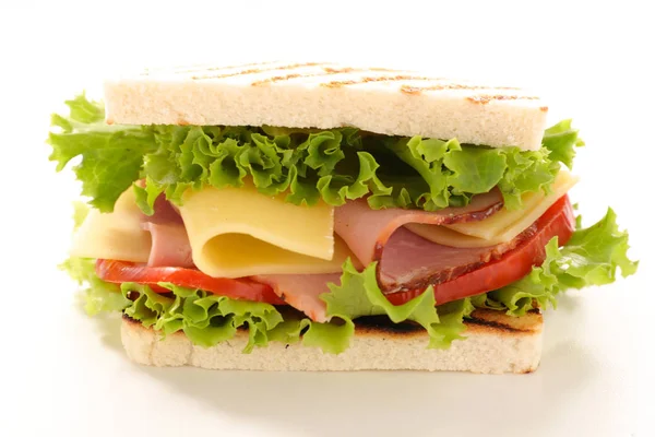 Sandwich Proaspăt Șuncă Brânză — Fotografie, imagine de stoc