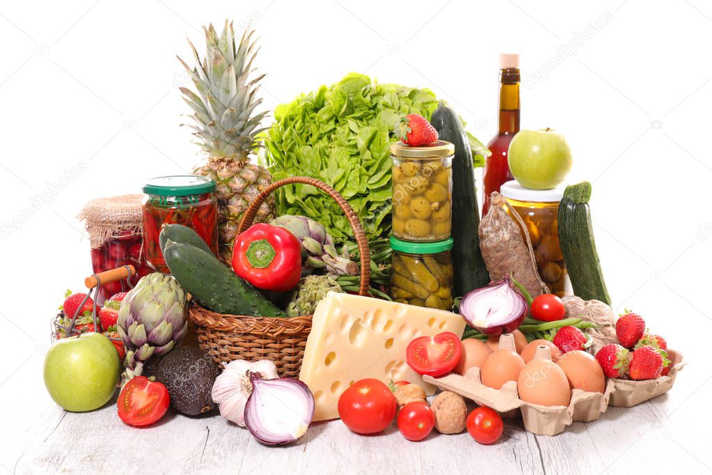 assorted fruit and vegetable